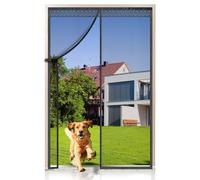 EXTSUD Mosquitera Puerta Magnética, 70x200cm Cortina Mosquitera para Puertas, Protección contra Insectos para Puerta de Balcón, Sala de Estar, Puerta de Patio, Negro