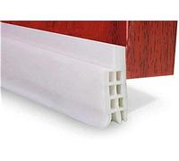 EXTSUD Tira de Sellado Burlete Bajo Puerta Tira Autoadhesiva Silicona para Puerta Aislamiento Acústico/a Prueba de Viento/Anti-Bug de Sellado, 5x200cm Blanco