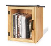 Exttlliy Biblioteca al aire libre caja de libros al aire libre pequeño gabinete de madera pequeña caja de literatura para vecindarios, comunidad y escuelas, compartir libros, folletos, periódicos,