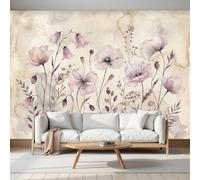 Exuberantes Flores De Amapola Plantas En Acuarela 300X210Cm Papel Pintado 3D Decoración Mural De La Sala De Estar Dormitorio 3D Wallpaper Sala De Estar La Pared Para Dormitorio Mural