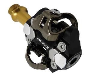 Exustar EPM222TI Pedales de MTB, Unisex Adulto, Negro, 256 gr