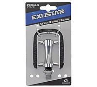 Exustar Non Slip - Pedal de Ciclismo, tamaño único, Color Plateado/Negro
