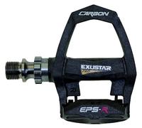 Exustar Renn-Clipless Pedales de Carretera, Negro, Talla única