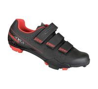 Exustar SM3310-R MTB Zapatos Ue 44-US 10.5 Rojo / Blk 2 Tornillo Tacos 3 Correas