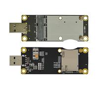 EXVIST 4G LTE Industrial Mini PCIe a USB Adaptador con Ranura para Tarjeta SIM para WWAN/LTE 3G/4G Módulo Aplicable para Aplicaciones M2M e IoT como Raspberry Pi Router Industrial Cámara IP etc.
