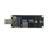 EXVIST Adaptador industrial 4G LTE M.2(NGFF) a USB 3.0 con ranura para tarjeta Nano SIM, funciona con módulo 4G LTE como Quectel EM05 EM06, etc. Aplicable para aplicaciones M2M e IoT como enrutador