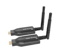 EXVIST Extensor HDMI Portátil 4K@30Hz para Portátiles y Cámaras - Alimentación por USB-C, Alcance 150m, Pantalla Múltiple de 1 a 4, H.265-1*TX|1*RX