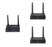 EXVIST Kit Extensor HDMI inalámbrico 4K a 30 FPS con 2 Receptores, codificación H.265, Alcance de 100 m, compatibilidad con Infrarrojos, transmisor HDMI inalámbrico para PC, PS4, HDTV