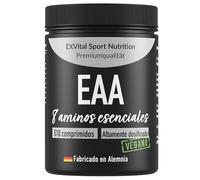 EXVital EAA Tabletas, 1036 mg, 510 tabletas, 8 aminoácidos esenciales, multi amino, vegano, sin aditivos, envasado en Alemania