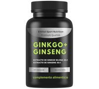EXVital® Ginkgo + Ginseng, 365 comprimidos, extractos vegetales 50:1, alta concentración - Ginkgo biloba y ginseng coreano - Analizado en laboratorio - Vegano