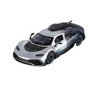 EXYFRUX Aleación Fundida Presión 1:32 For Benzs One Sports Car Scale Car Model Static Simulation Vehicle Alloy Toy Model Exhibitions Gift Coche Colección(Silver)