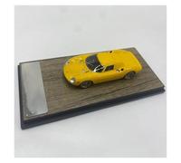 EXYFRUX Aleación Fundida Presión Escala 1/64 para Ferrari 250 1965 LM Champion Racing Modelo Coche Resina Estática, Modelo Vehículo Simulación En Miniatura Coche Colección(Yellow)