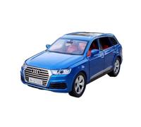 EXYFRUX Aleación Fundida Presión Modelo A Escala 1:32 del Audi Q7 SUV, Simulación Dinámica, Vehículo De Aleación, Juguete, Modelo For Exhibición, Regalo Coche Colección(Blue 2)
