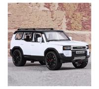 EXYFRUX Aleación Fundida Presión Modelo A Escala 1:32 del Toyota Prado Classic SUV, Modelo De Coche De Simulación Dinámica, Vehículo De Aleación, Juguete For Exhibición, Regalo Coche Colección(White)