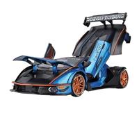 EXYFRUX Coche Modelo a Escala 1:24 For Lamborghini Essenza SCV12 Versión Pista Modelo Coche Aleación Fundida A Presión Modelo Vehículo Simulación En Miniatura Vehículos Réplica(Blue)