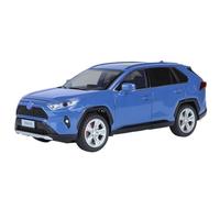 EXYFRUX Coche Modelo a Escala 1/24 For Toyota RAV4 City SUV Aleación Fundición A Presión Modelo Coche Simulación Modelo Vehículo En Miniatura Adornos Decorativos Vehículos Réplica(Blue)