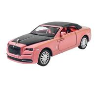 EXYFRUX Coche Modelo a Escala 1:32 For Rolls Royce Dawn Convertible Modelo De Coche De Aleación Simulación Modelo De Vehículo Miniatura Decoración Adornos Vehículos Réplica(Pink)