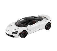 EXYFRUX Fundición a presión 1:24 For McLaren Senna Jesko Convertible 720S con Simulación Sonido Y Luz, Modelo Coche Aleación con Retroceso, Modelo Vehículo En Miniatura Vehículos Réplica(720S White)