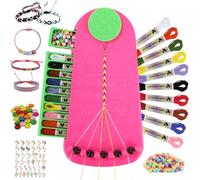 Exyvox Kit para Hacer Pulseras Niñas, Kit de Manualidades para Niños Bricolaje 6-12 Años, Set Fabricación de Pulsera de Amistad, Regalos Navidad Cumpleaños Juguetes Niña 6 7 8 9 10 11 12 Años