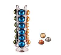 Exzact Soporte para cápsulas de café, compatible con Vertuo, no vendido ni creado por Vertuo, capacidad máxima para 24 cápsulas, soporte giratorio para cápsulas de café (embalaje nuevo)