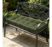 EXZFW Cojín para Banco de Jardín de 8cm de Grosor, Colchoneta para Balancín y Sofás de Palés, Asiento para Exterior Impermeable y Ergonómico, Cojines de Banco con Cintas, 2-3 Plazas,No44,80x30x8cm