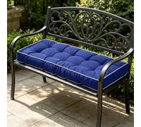 EXZFW Cojín para Banco de Jardín de 8cm de Grosor, Colchoneta para Balancín y Sofás de Palés, Asiento para Exterior Impermeable y Ergonómico, Cojines de Banco con Cintas, 2-3 Plazas,No17,60x30x8cm