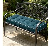 EXZFW Cojín para Banco de Jardín de 8cm de Grosor, Colchoneta para Balancín y Sofás de Palés, Asiento para Exterior Impermeable y Ergonómico, Cojines de Banco con Cintas, 2-3 Plazas,No34,120x50x8cm