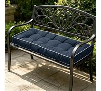 EXZFW Cojín para Banco de Jardín de 8cm de Grosor, Colchoneta para Balancín y Sofás de Palés, Asiento para Exterior Impermeable y Ergonómico, Cojines de Banco con Cintas, 2-3 Plazas,No45,60x40x8cm