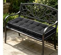 EXZFW Cojín para Banco de Jardín Exterior y Columpio, Colchoneta para Banco Impermeable y Resistente UV, Relleno Híbrido Ergonómico, Cojines para Bancos con Cintas, 2-3 Plazas,No08,100x50x8cm