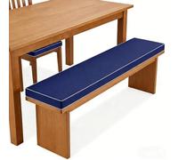 EXZFW Cojín para Banco Exterior e Interior Impermeable - Colchoneta Jardín y Terraza con Espuma 50D - Antideslizante con Cintas y Doble Ribete - Funda con Cremallera Varios Tamaños,No17,120x50x5cm