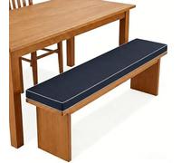 EXZFW Cojín para Banco Exterior e Interior Impermeable - Colchoneta Jardín y Terraza con Espuma 50D - Antideslizante con Cintas y Doble Ribete - Funda con Cremallera Varios Tamaños,No45,160x55x5cm
