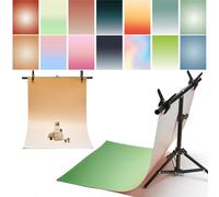Exzycke 7 Piezas de Papel de Fondo Gradual 3D de 14 Patrones para fotografía con Soporte, 34 x 23 Pulgadas, Fondos de Mesa de Fotos de Doble Cara para Alimentos, Joyas, cosméticos, Maquillaje