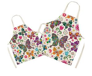 Eyand Delantal a juego de mariposas para padres e hijos para cocinar, pintar, jardinería