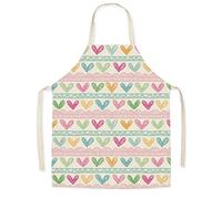Eyands Love Children Delantal para cocinar y hornear - Delantal de cocina de lino con diseño lindo para niños, Delantal de jardinería con pintura de cocina para niños y niñas