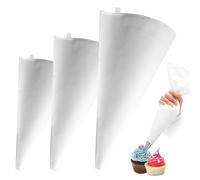 Eyccier 3pcs bolsas de hielo, 10 12 14 bolsas de pastel de tela de algodón reutilizables para galletas cupcakes decoración del pastel ..