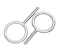 Eye Bolts,Shoulder Ring Bolt,2pcs M5*20~150 304 Stainless Steel Welded Closed Lifting Threaded Eyebolt Rod 20~100mm Screw(50mmxM5x150mm)