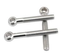 Eye Bolts,Shoulder Ring Bolt,5pcs M6*20~100mm Link Fisheye Slip Hole Screw 304 Stainless Steel(M6x50mm)