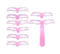 Eye Brow Shaper Stencils Set, 8-Styles Washable Portable Eyebrow Shaping Stencils, ABS Material, 15x12cm, Grooming Kit, Cosmetic Equipment, Reusable Tool