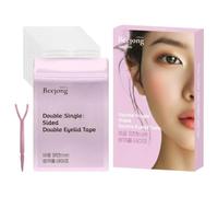 Eye Charm Cinta adhesiva mágica fina para párpados dobles: tiras adhesivas invisibles para corrección de párpados monólidos con capucha. Auténtica tecnología K-Beauty fabricada en Corea (doble cara (f