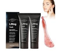 Eye Cream Crema Contorno de Ojos, Hidratante y Reafirmante, Reduce Arrugas y Ojeras Oscuras, Calma la Piel Sensible y las Hinchazones, Cuidado Diario, 2 Unidades