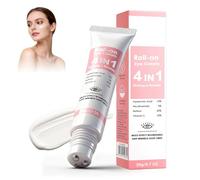 Eye Cream,Crema Contorno De Ojos Mujer 4 En 1 Con Rodillo,20 Ml,Antiarrugas Y Reafirmante,Hidratante Con Niacinamida, Retinol,Reduce Ojeras Y Bolsas,Cuidado Intensivo Para El áRea De Los Ojos