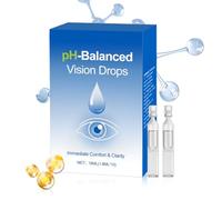 Eye Drop | 10 Pieces Cooling Hydrating Solution | Lubricating Moisturizing Eyes Drops for Home Work Travel Study Nighttime Reading Long Meetings Outdoor Activities Seasonal Changes