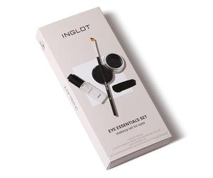 Eye Essentials Set - Set profesional de maquillaje para ojos | Máscara de pestañas + delineador de ojos en lápiz negro | Negro intenso |