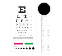 Eye Exam Chart Standard Visual Acuity Measurement - PVC 10.3x18.6cm