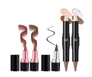 Eye Face Paint Makeup Stick, Five Dimensional Beauty Kit, Long Lasting Cosmetic Tool, Pigment Shade Wand, Blending Applicator for School Dating Business Trip Home Travel