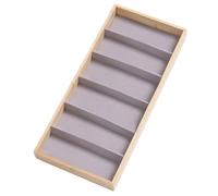 Eye Glasses Organizer Box - Wooden 38x17cm | 6 Grids Sunglasses Holder Tray