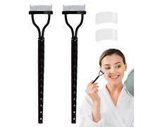 Eye Lash Comb, Precision Metal Lash Comb, 2 Pack Metal Teeth Eyelash Forming With Cover, Eyebrow Brush Cosmetic Tool, Combing Definer, Makeup Supplies For Women