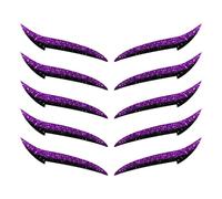 Eye Liner Pegatinas - 10 Pieces Impermeable Reusable Eye Makeup Calcomanías con diseños pre-dibujados para una aplicación rápida| Long Lasting Eyeliner Eyeliner Eyeliner Combo Strips for Women, Girls