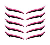 Eye Liner Pegatinas - 10 Pieces Impermeable Reusable Eye Makeup Calcomanías con diseños pre-dibujados para una aplicación rápida| Long Lasting Eyeliner Eyeliner Eyeliner Combo Strips for Women, Girls