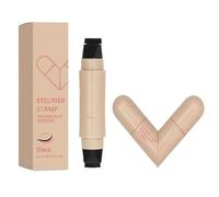 Eye Liner Stamp - Double Ended Makeup | Waterproof Gel Eyeliner Pen With Foldable Design, Black Liquid Eye Liner With Precision Stamp For Girls Women Beginners Party Cosplay Holiday